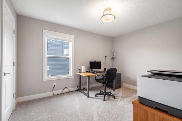 883 Water Ridge Dr, Byron Center, MI 49315 - office area featuring light carpet and baseboards
