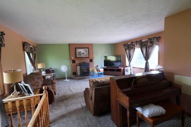 606 E Girard Rd, Quincy, MI 49082 - living room featuring carpet floors