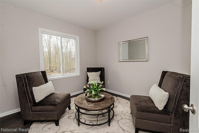 20 Medford Hill Dr, Metamora, MI 48455 - sitting room featuring baseboards and wood finished floors