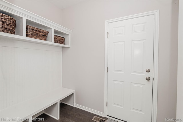 20 Medford Hill Dr, Metamora, MI 48455 - mudroom with dark wood-style floors and baseboards