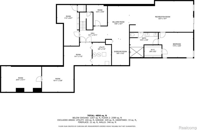1752 Alexander Dr, Bloomfield, MI 48302 - property floor plan