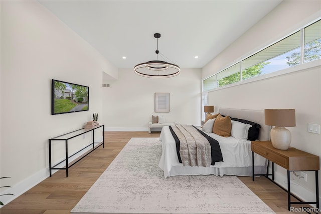 1752 Alexander Dr, Bloomfield, MI 48302 - bedroom with recessed lighting, light wood-type flooring, and baseboards