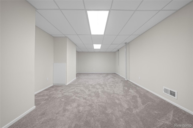 1752 Alexander Dr, Bloomfield, MI 48302 - carpeted empty room with a drop ceiling and baseboards