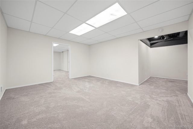 1752 Alexander Dr, Bloomfield, MI 48302 - finished basement with carpet flooring, a drop ceiling, and baseboards