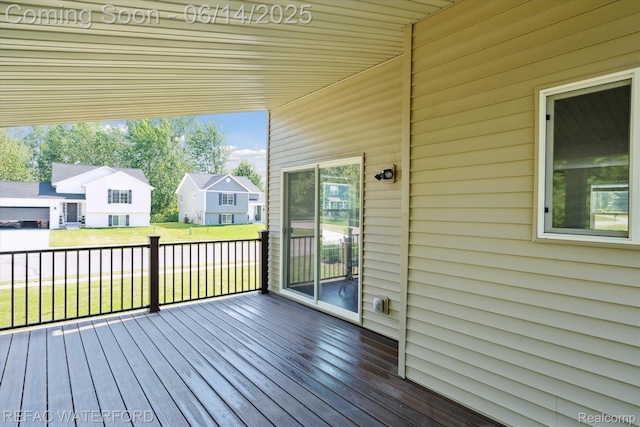 5200 Autumn Kirsten Dr, Fowlerville, MI 48836 - wooden deck featuring a residential view