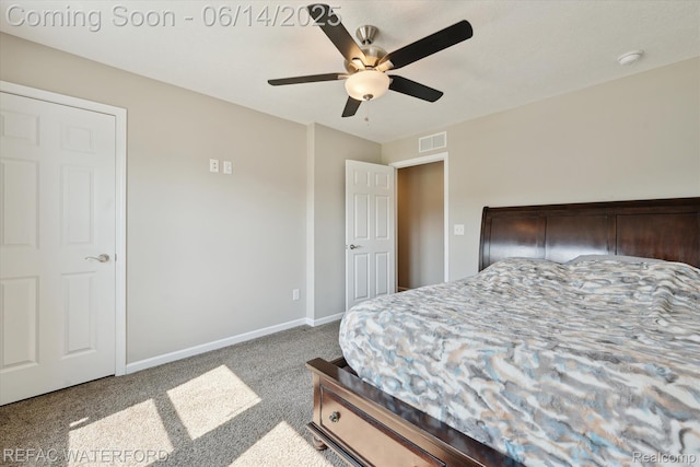 5200 Autumn Kirsten Dr, Fowlerville, MI 48836 - bedroom featuring carpet flooring and a ceiling fan