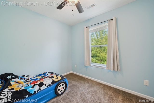5200 Autumn Kirsten Dr, Fowlerville, MI 48836 - unfurnished bedroom with carpet floors and ceiling fan