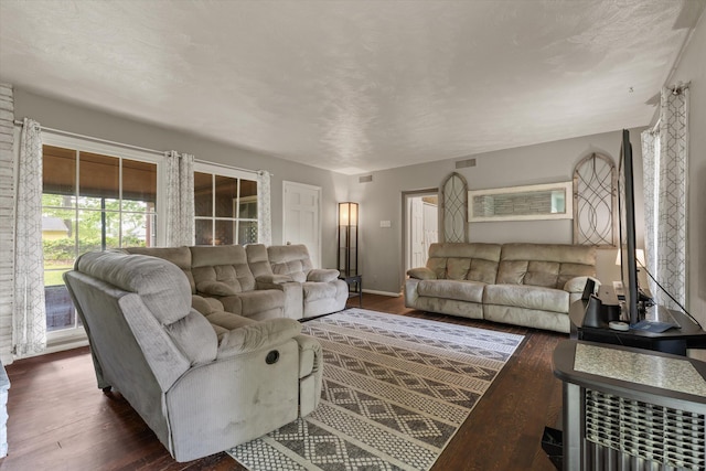 2240 S 13th St, Niles, MI 49120 - living area with dark wood-style floors