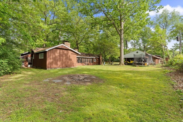 2240 S 13th St, Niles, MI 49120 - view of green lawn featuring view of wooded area