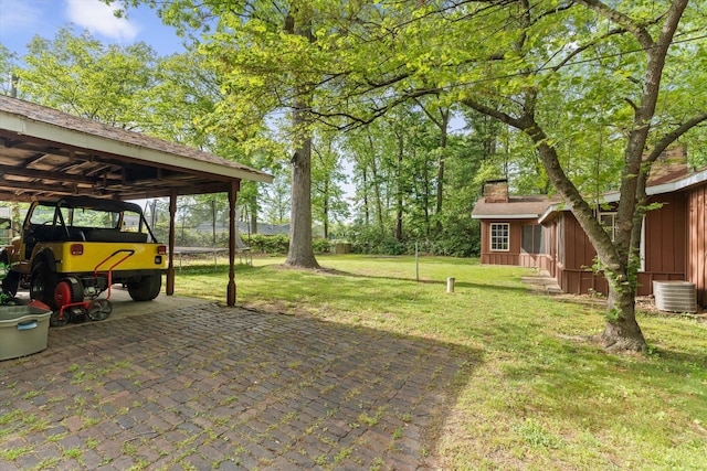 2240 S 13th St, Niles, MI 49120 - view of grassy yard featuring a detached carport