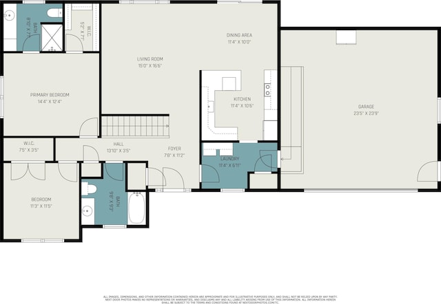 1407 S Dibble St, Hastings, MI 49058 - floor plan / room layout