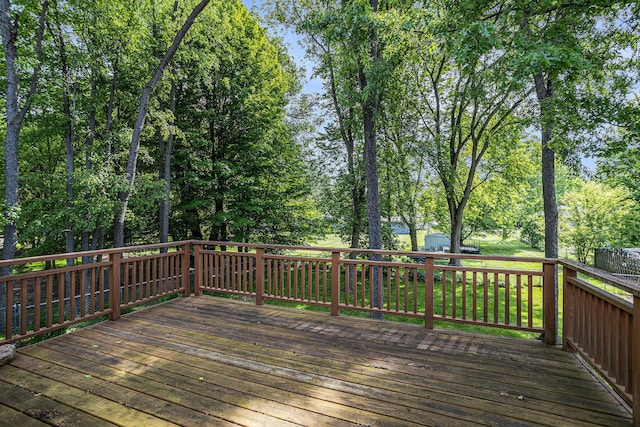 1407 S Dibble St, Hastings, MI 49058 - view of wooden deck