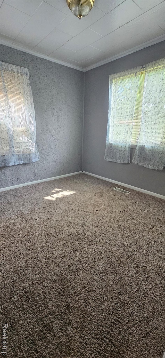 21117 Woodward St, Utica, MI 48035 - unfurnished room featuring crown molding, carpet floors, and baseboards