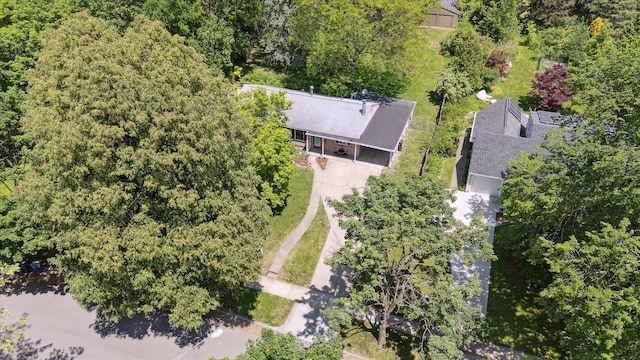 1204 Bydding Rd, Ann Arbor, MI 48103 - view from above of property