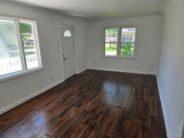 3263 Beechwood St, Monroe, MI 48162 - foyer entrance featuring healthy amount of natural light and dark wood-style flooring