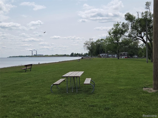 3263 Beechwood St, Monroe, MI 48162 - view of community with a water view and a lawn