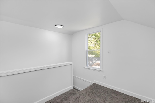 17877 Rowe St, Detroit, MI 48205 - bonus room featuring carpet floors, baseboards, and vaulted ceiling
