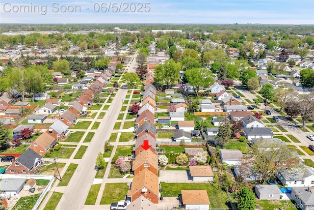 7639 Polk St, Taylor, MI 48180 - aerial overview of property's location featuring nearby suburban area