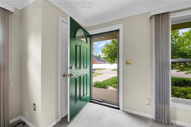 7639 Polk St, Taylor, MI 48180 - entrance foyer featuring carpet and baseboards
