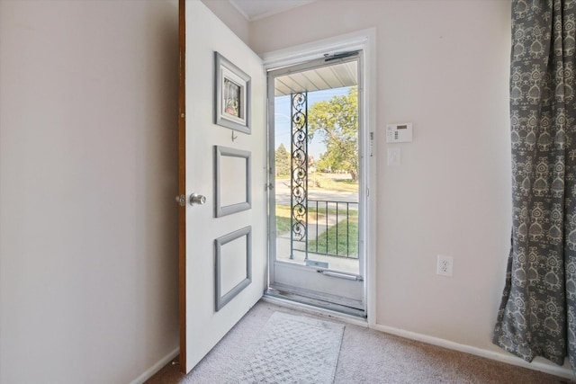 2910 Elizabeth St, Wayne, MI 48184 - entryway with light carpet and baseboards