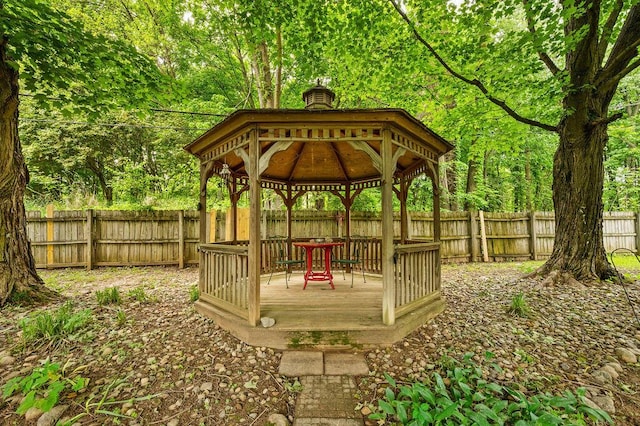 917 Kensington Dr, Niles, MI 49120 - wooden deck with a gazebo and a fenced backyard