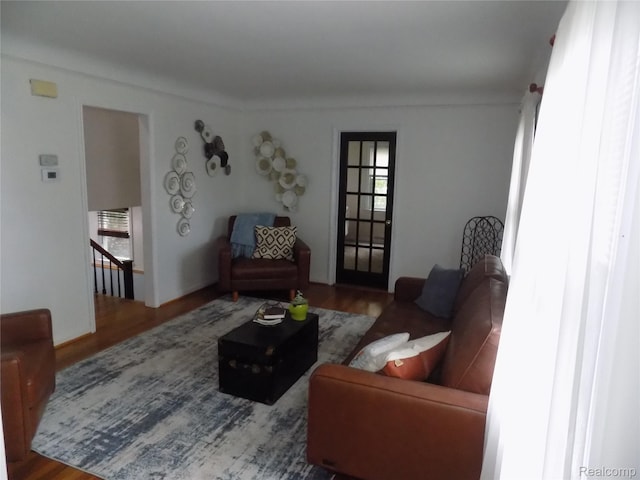 9207 Whitall Ln, Trenton, MI 48138 - living area with plenty of natural light and wood finished floors