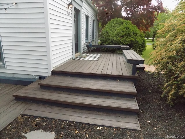 9207 Whitall Ln, Trenton, MI 48138 - view of wooden deck
