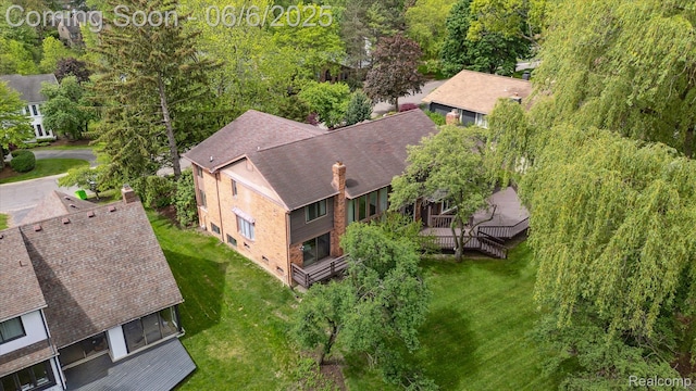 4677 Rolling Ridge Rd, West Bloomfield, MI 48323 - aerial view of property and surrounding area