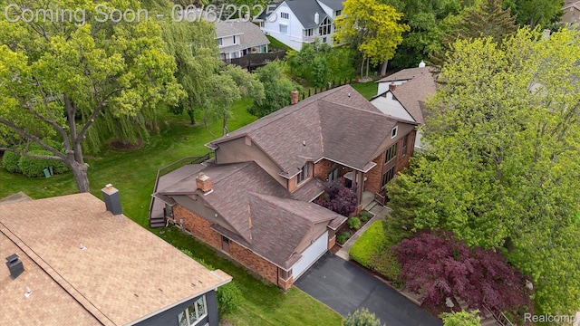 4677 Rolling Ridge Rd, West Bloomfield, MI 48323 - aerial perspective of suburban area