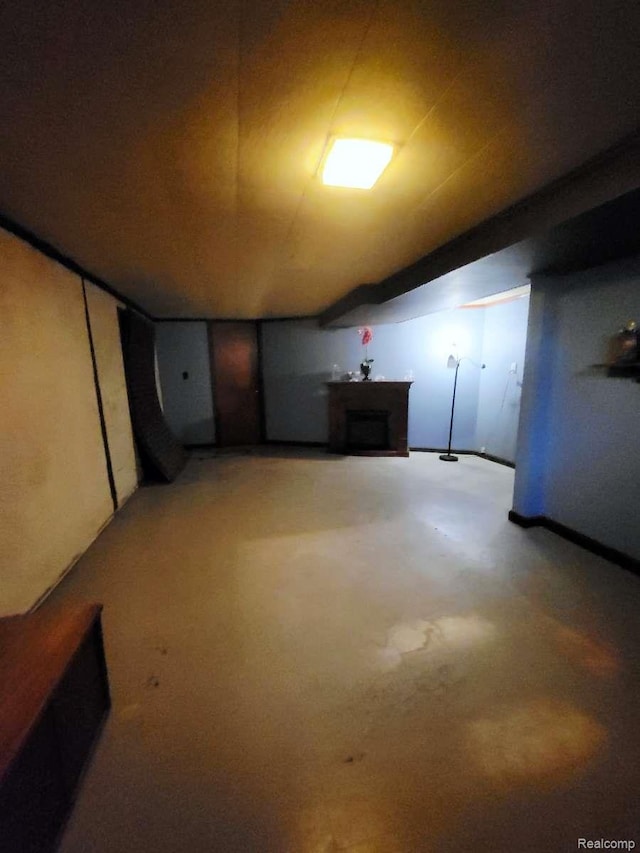 17439 Brody Ave, Allen Park, MI 48101 - finished basement with a fireplace