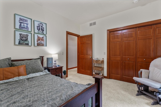 11082 Hoffman Rd, Marcellus, MI 49067 - bedroom featuring carpet floors, a closet, and baseboards
