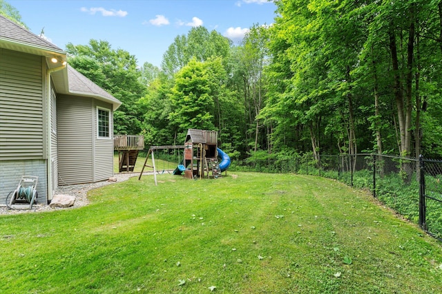 11082 Hoffman Rd, Marcellus, MI 49067 - view of yard with a playground