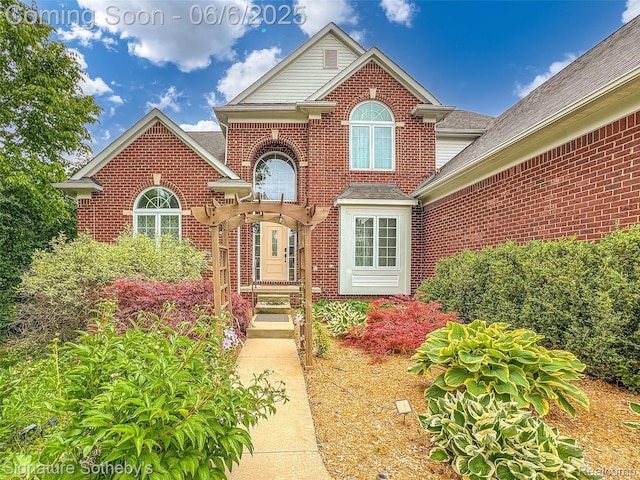 1842 Latimer Dr, Troy, MI 48083 - view of front of house featuring brick siding and a shingled roof