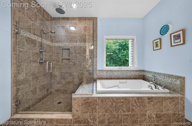 1842 Latimer Dr, Troy, MI 48083 - bathroom featuring a shower stall and a garden tub