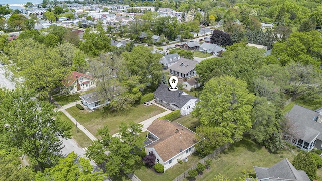 121 S Barker St, New Buffalo, MI 49117 - aerial view of property's location featuring nearby suburban area