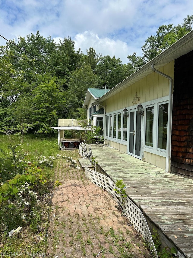 2625 Preston Ln, Howell, MI 48855 - view of yard with a deck