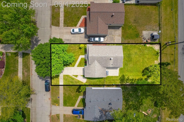 1654 S Berry St, Westland, MI 48186 - aerial overview of property's location featuring property parcel outlined