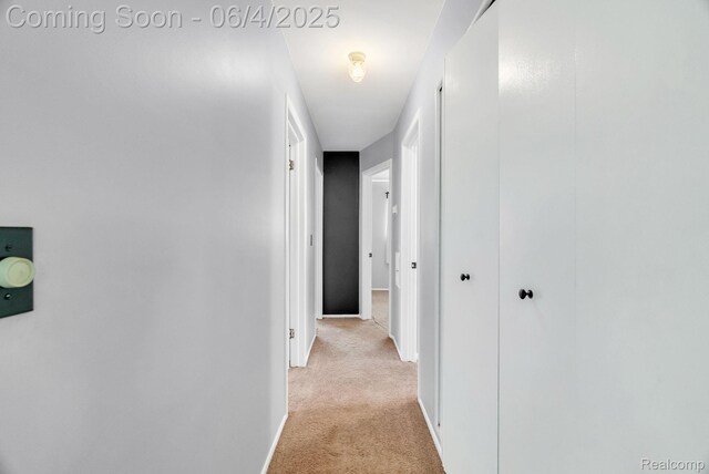 1654 S Berry St, Westland, MI 48186 - hall featuring light colored carpet and baseboards