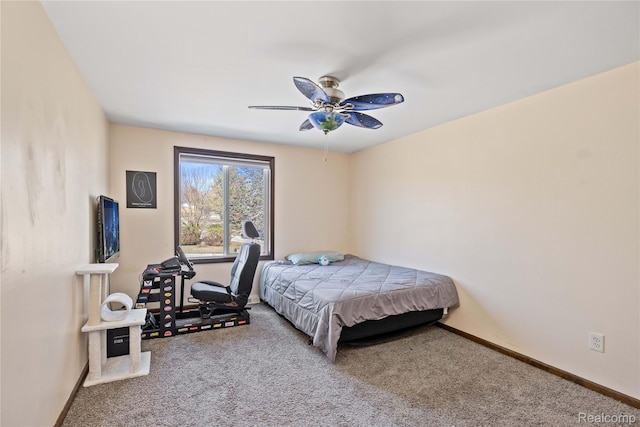 254 Cross Timbers St, Oxford, MI 48371 - bedroom with carpet flooring and ceiling fan