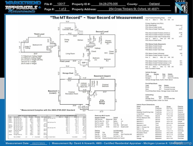 254 Cross Timbers St, Oxford, MI 48371 - view of room layout