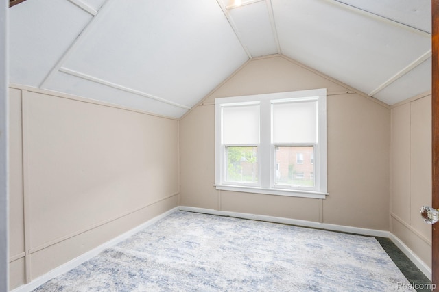17173 New York St, Detroit, MI 48224 - additional living space featuring lofted ceiling and baseboards