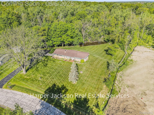 2210 Brookhaven Dr, Flint, MI 48507 - aerial view of property and surrounding area featuring a forest