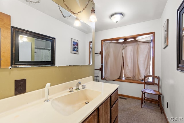 4460 Munger Rd, Tipton, MI 49287 - full bath with vanity and baseboards