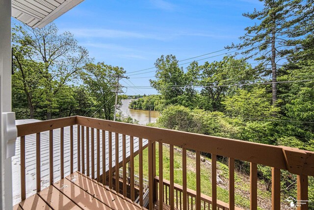 2930 Spielman Rd, Adrian, MI 49221 - wooden terrace with a water view