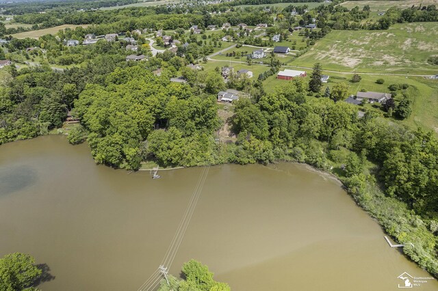 2930 Spielman Rd, Adrian, MI 49221 - aerial view of property's location featuring a large body of water and a tree filled landscape
