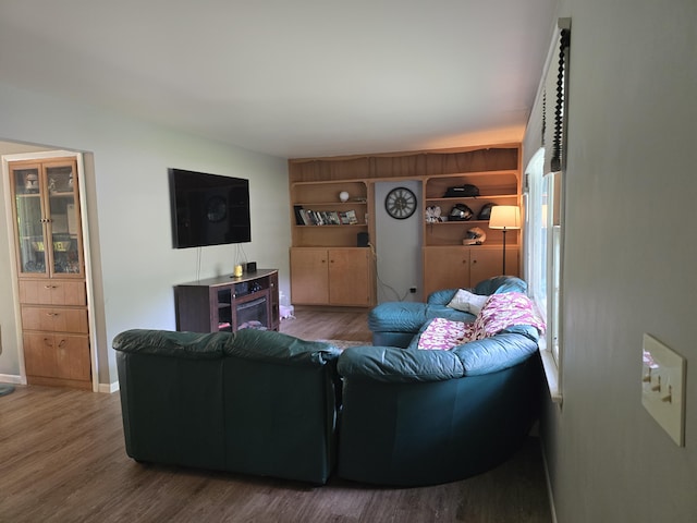 510 E Lewis St, Whitehall, MI 49461 - living room with wood finished floors and baseboards