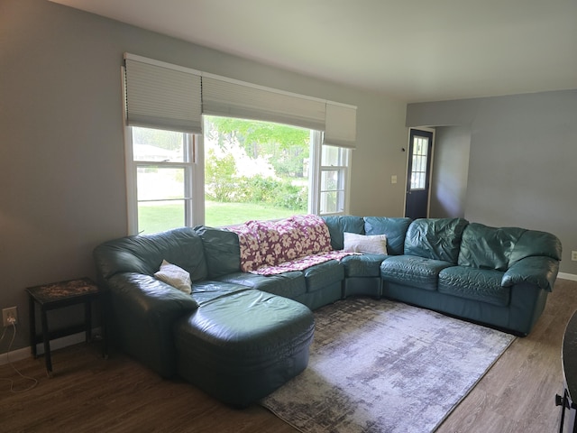 510 E Lewis St, Whitehall, MI 49461 - living area with wood finished floors
