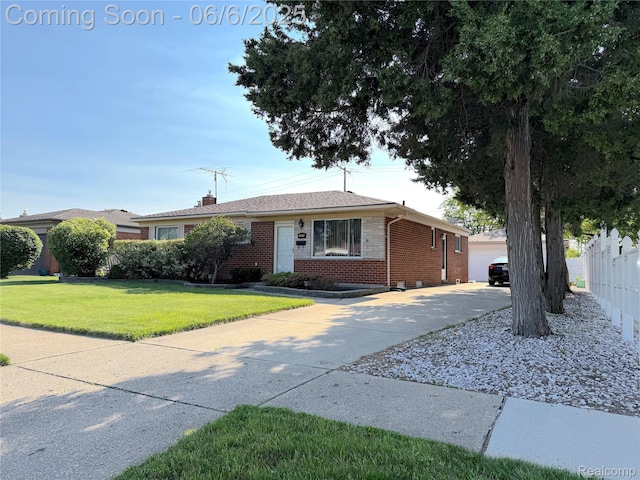 32851 Dover Ave, Warren, MI 48088 - view of front of property with brick siding and a chimney