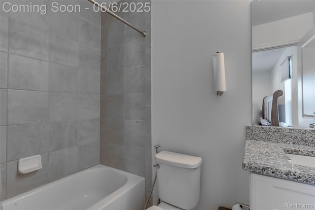 137 Monument Ln, Wixom, MI 48393 - full bath featuring vanity, toilet, and  shower combination