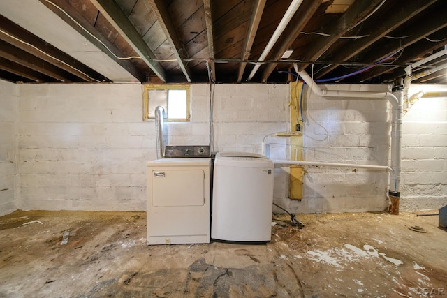 174 W Mansion St, Jackson, MI 49203 - basement featuring separate washer and dryer